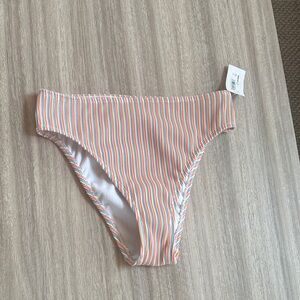 No Boundaries Multicolor Striped Swim Bikini Bottom